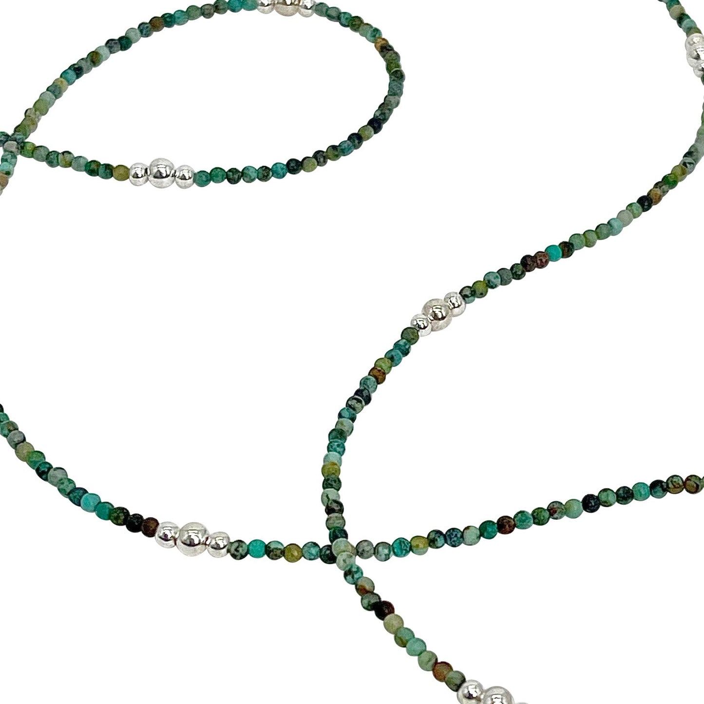 African Turquoise Hematite Necklace