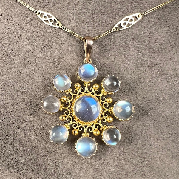 Antique Moonstone Pendant