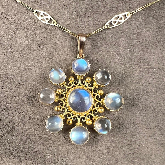 Antique Moonstone Pendant