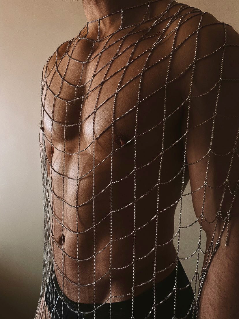 Caged Chain XL Scarf 33