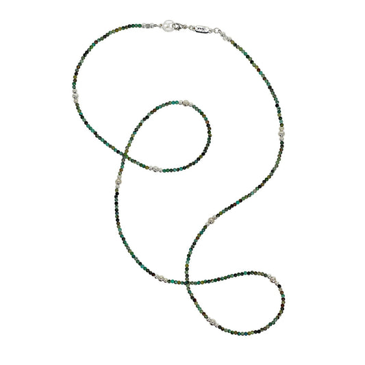 African Turquoise Hematite Necklace