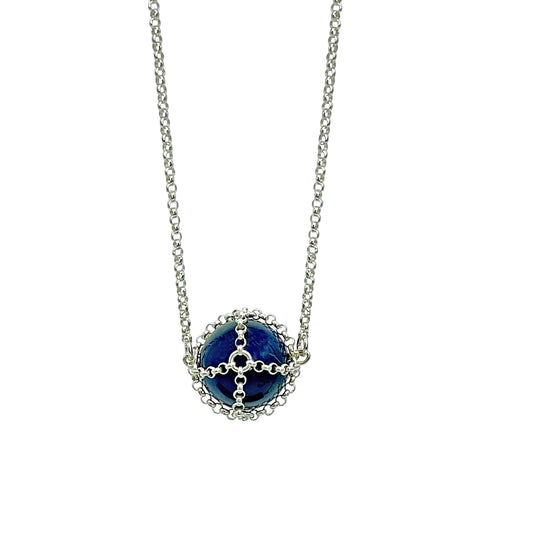 Blue Tigers Eye Necklace