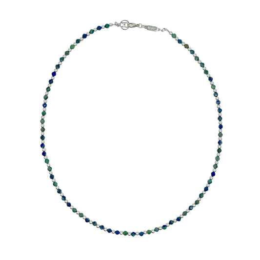 African Turquoise Gem Short Necklace