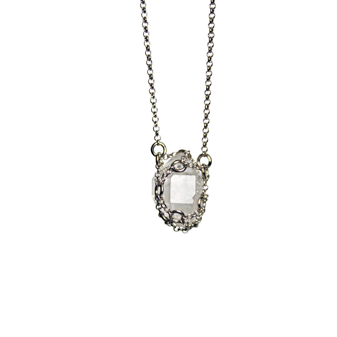 Caged Quartz Necklace