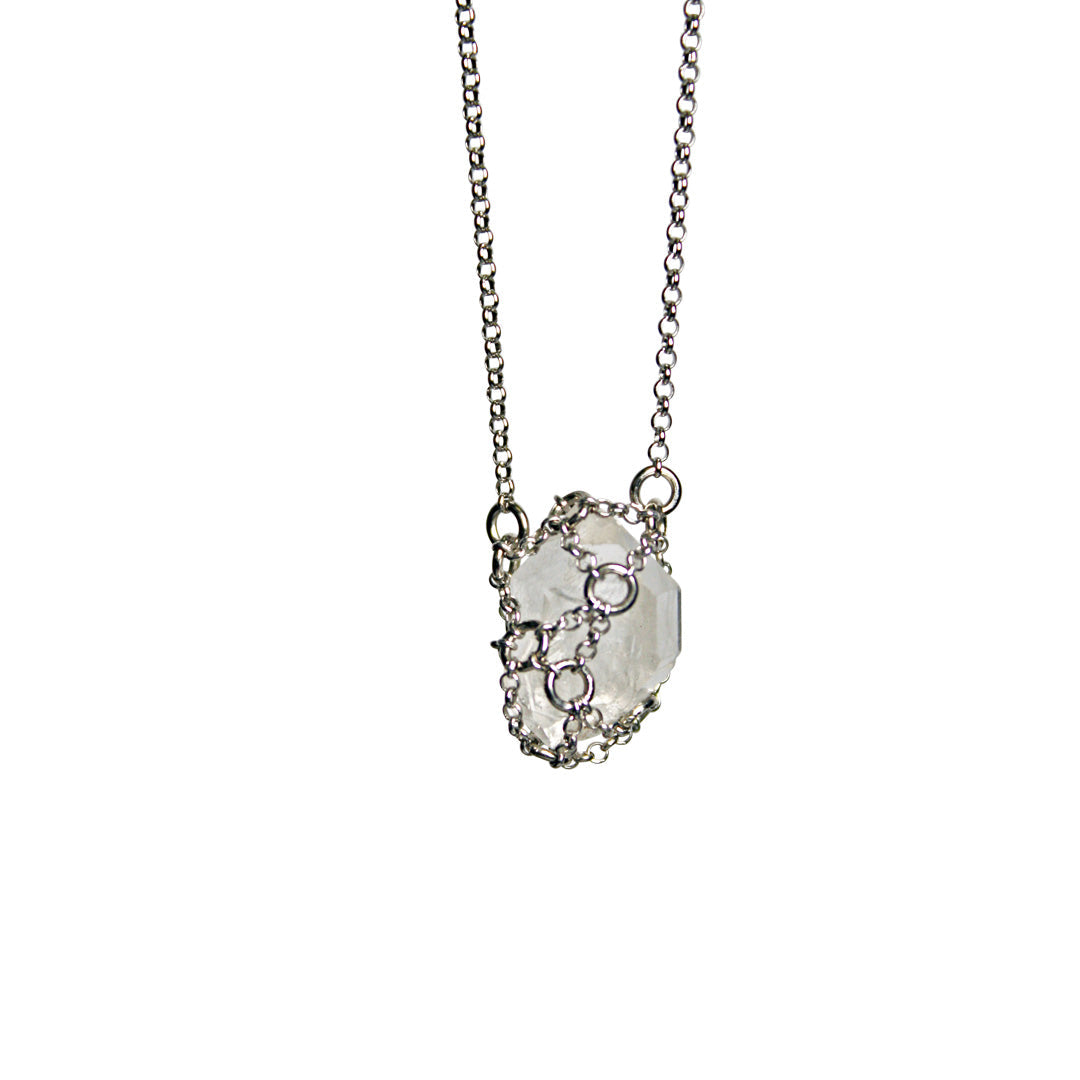 Caged Quartz Necklace