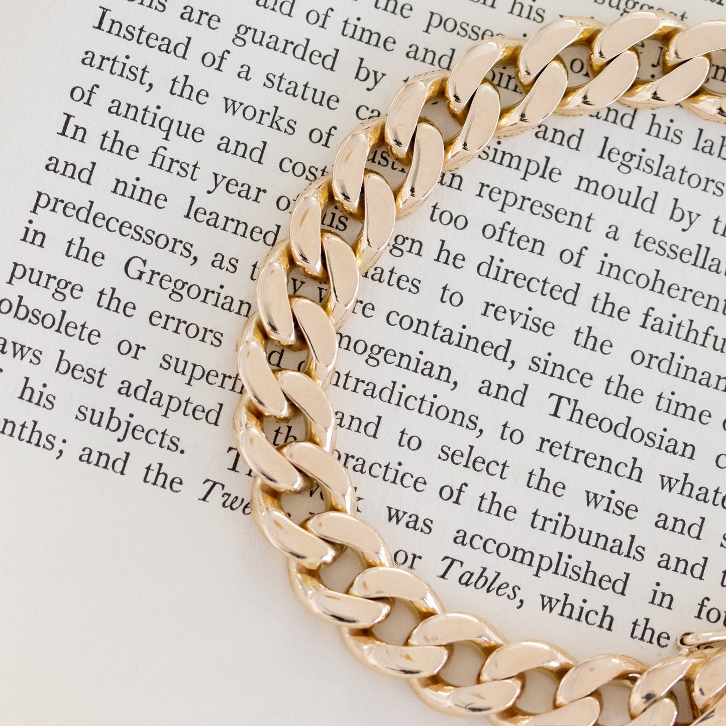 Vintage Curb Link Bracelet, 9