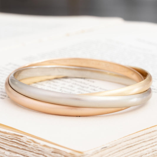 Vintage French Trinity Bangles by Cartier